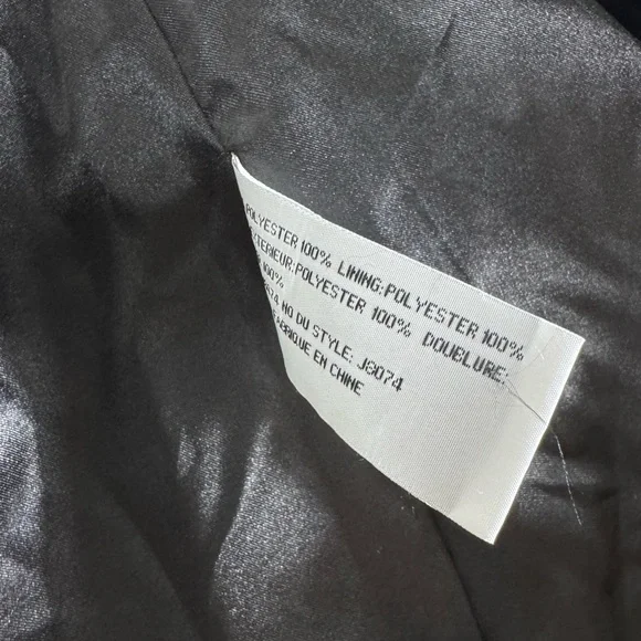 Black Y2K Faux Fur Jacket by Tulle